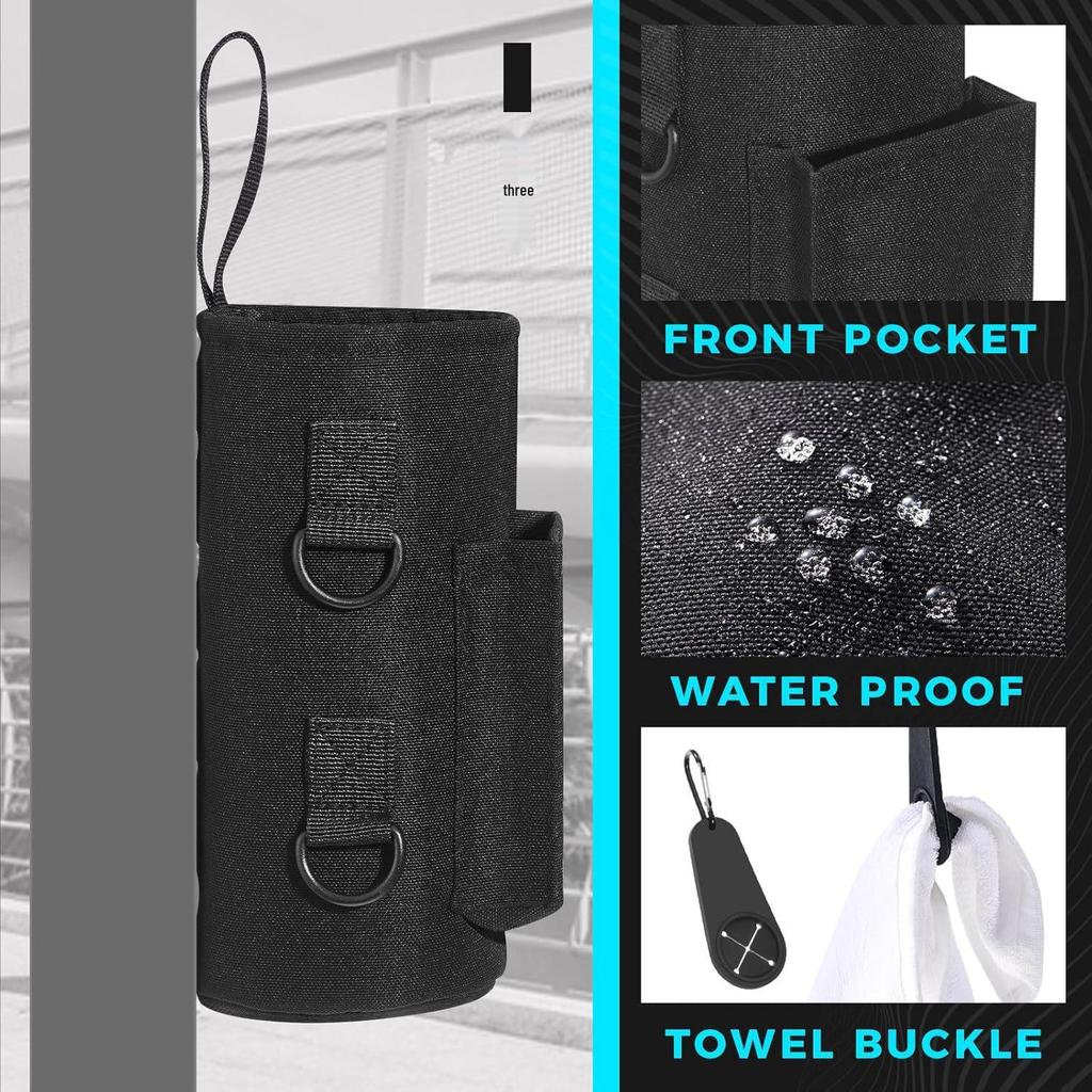Magnetic Sports Crossbody Bag with Water Bottle and Phone Pouch