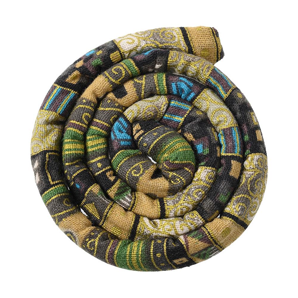 Flexible Headband Ethnic Style Iron Wire Hair Rope Set High Ponytail Spiral Lock Colorful Dirty Braid Long Hair Strands