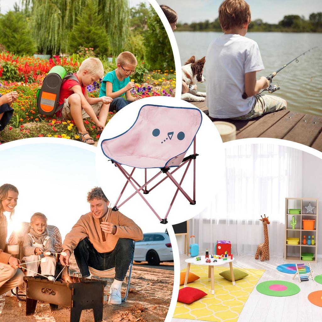 Kids Beach Folding Camping Chair Child's Umbrellas Folding Outdoor Camping Chairs Wind Resistant Foldable Children's Chair