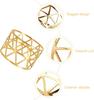 12Pack Gold Metal Napkin Buckle Table Decorative Napkin Ring For Wedding Holiday Christmas