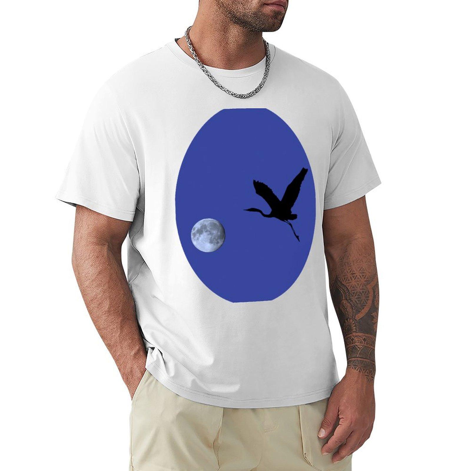 Great Blue Heron Flight Tshirt Summer Holiday Tshirt S