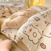 Bedding Four-piece Set, Cotton Pure Cotton Floral Quilt Cover, Bed Sheet Dormitory Three-piece Set