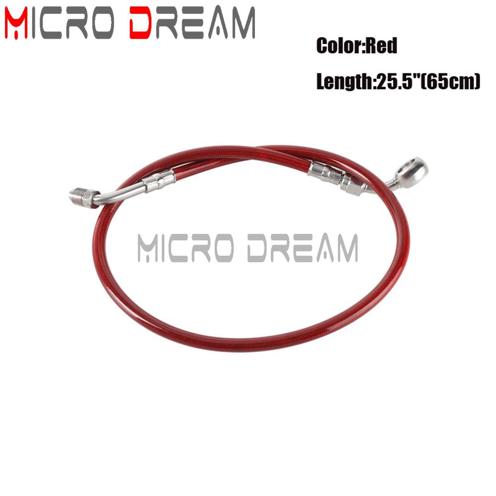 60/70/75cm Braided Brake Pipe Line Cable Oil Hose Tube For Harley Softail Slim Street Bob Low Rider S ST Deluxe 18-23 FLHC FLFB