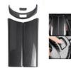 Carbon Fiber Center Armrest Box Cover Button Trim For Benz C GLC Class 2015-