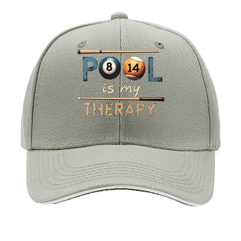 UnisexS Casual Baseball Cap with Pond is My Relax Design Billiard Cue Graphic Fabric Light Sandwich Baseball Cap
