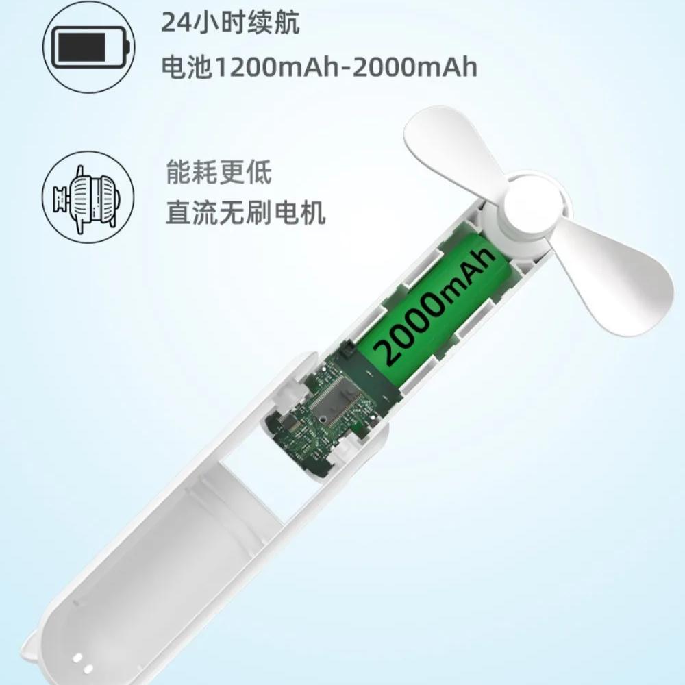 Portable Mini Fan, USB Rechargeable, 3-speed Adjustable, Foldable Handheld Fan, Suitable for Women, Travel, Outdoor Use