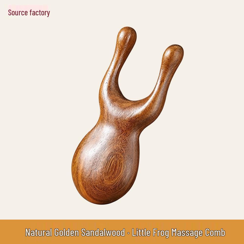 Red Sandalwood Scalp Massage Comb for Gua Sha Therapy and Beauty.