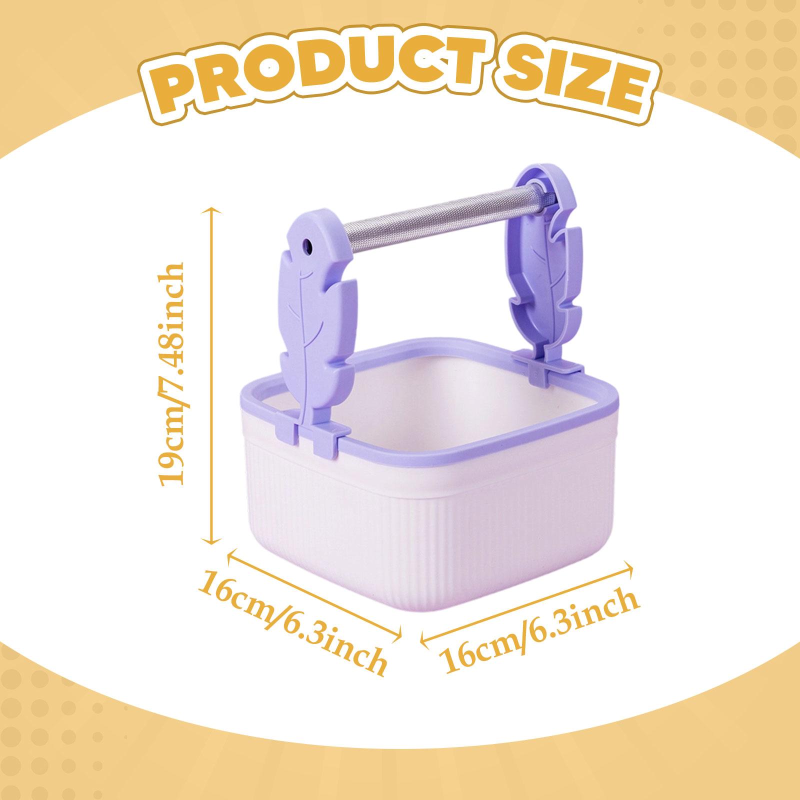 Portable Parrot Play Stand Tabletop Bird Toilet Training Stand Birds Cage Toy for Cockatoo Macaw Lovebird Parakeets фиолетовый