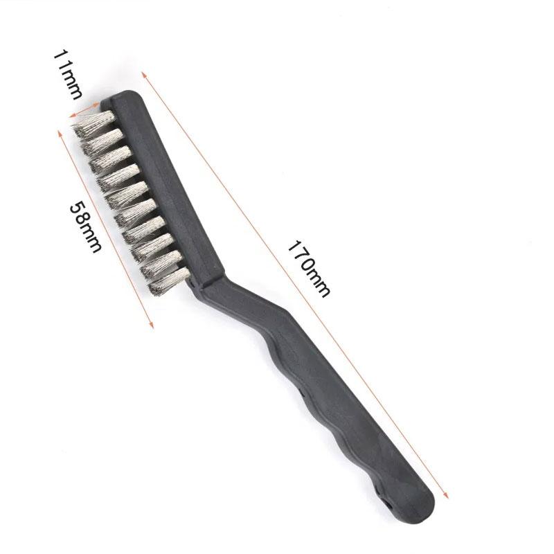 1 Piece of Wire Brush Scraping Brush Arc-shaped Handle Brick and Stone Brush Wire Bristles for Cleaning Welding Slag and Rust