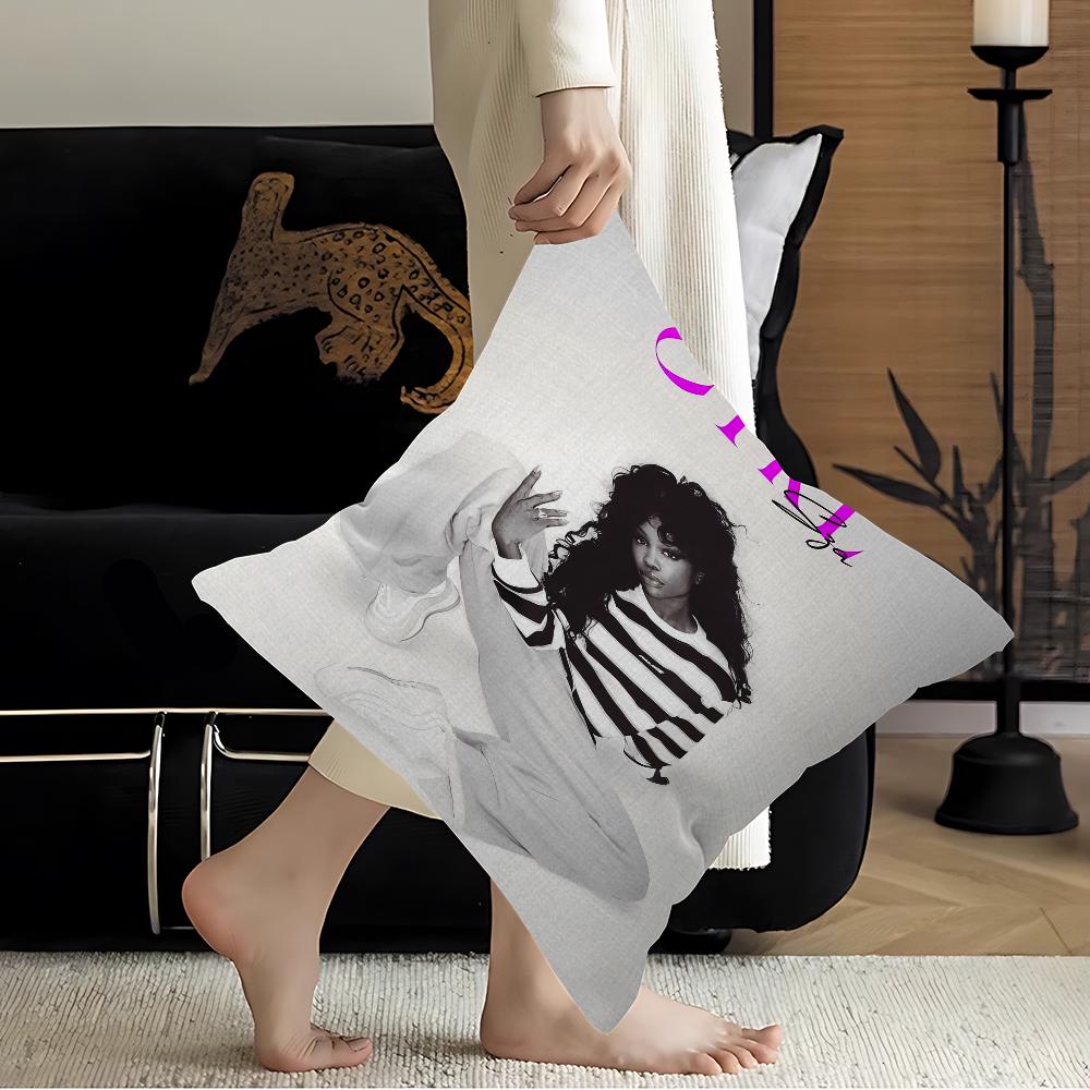 

Pop Cantor Sza Pillow Cover Sofa Cushion Cover Home Room Decoration Children Gift 16x16Inch