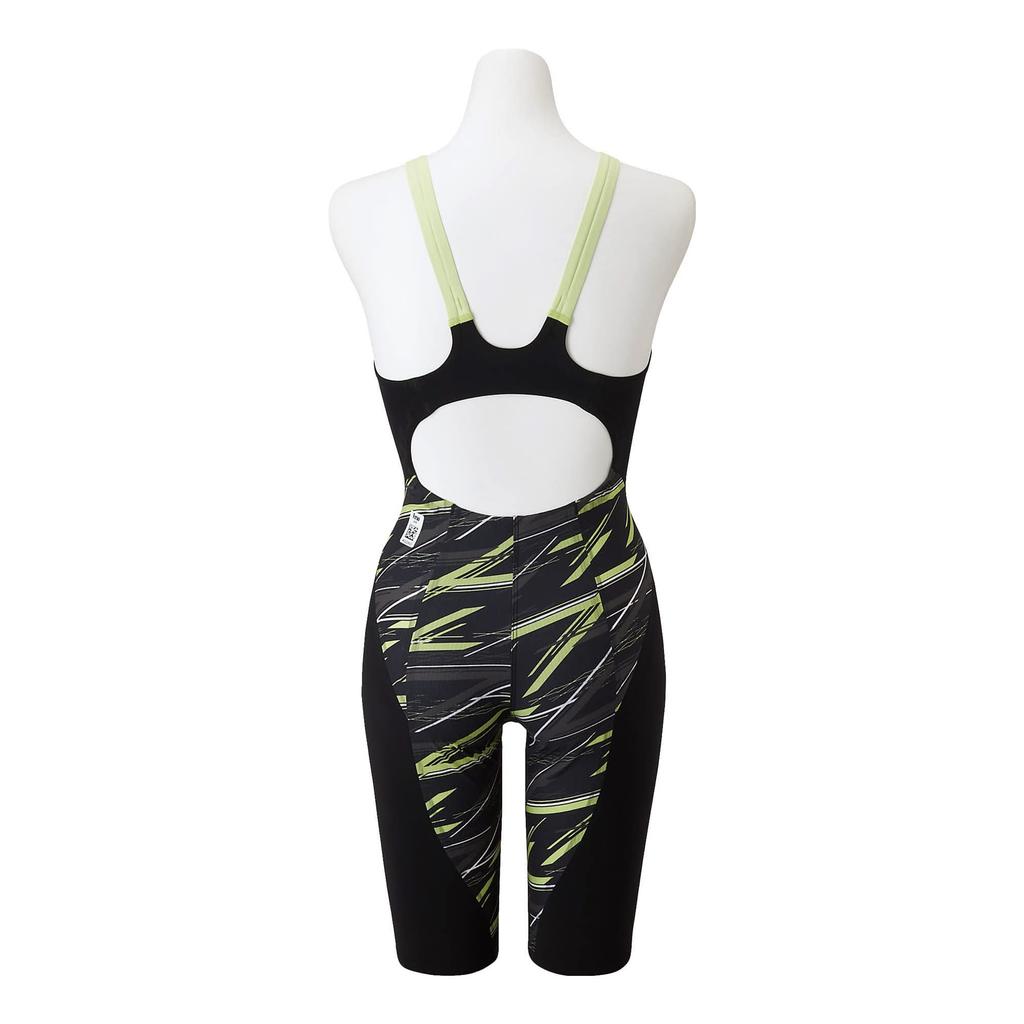 Mizuno NEO AG Poloviční velikost FINA Plavky dámské GX-SONIC, N2MG2206, L, Černá/Neolime, (Mezinárodní federace) Schváleno.