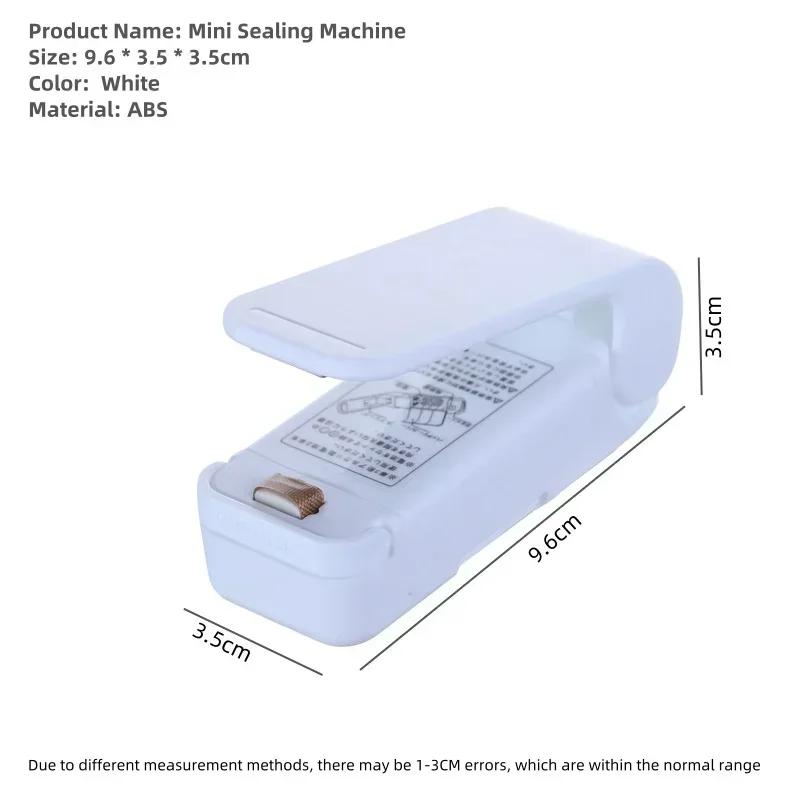 1pc Mini Heat Bag Sealing Machine Package Sealer Bags Thermal Plastic Food Bag Closure Portable Sealer Kitchen Accessories