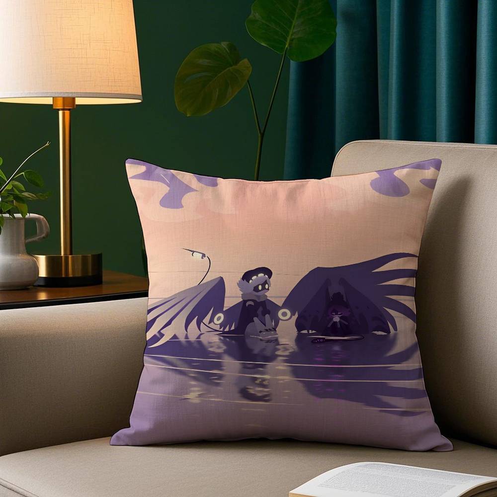 Cartoon Murder Drones Pillow Case Short Plush Print Cushion Cover Square Throw Pillow Covers Sofa Home Decor