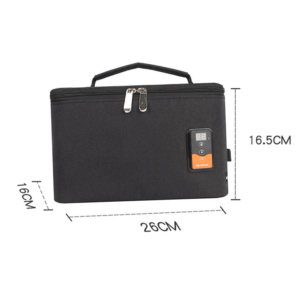 lightweight bottle warmer with USB suitable for car lunch bag lunch box and insulated lunch Features include a temperature easy and a USB Includes a