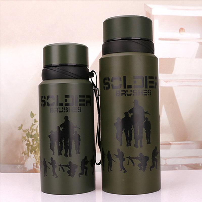 

Creative Camouflage Vacuum Flasks Stainless Steel Large Thermos Bottle Thermos Cup For Outdoor Sports 600ml/750ml 600ml