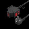 TOWE Anti-Fall 3-Outlet Power Strip with Extension Cord