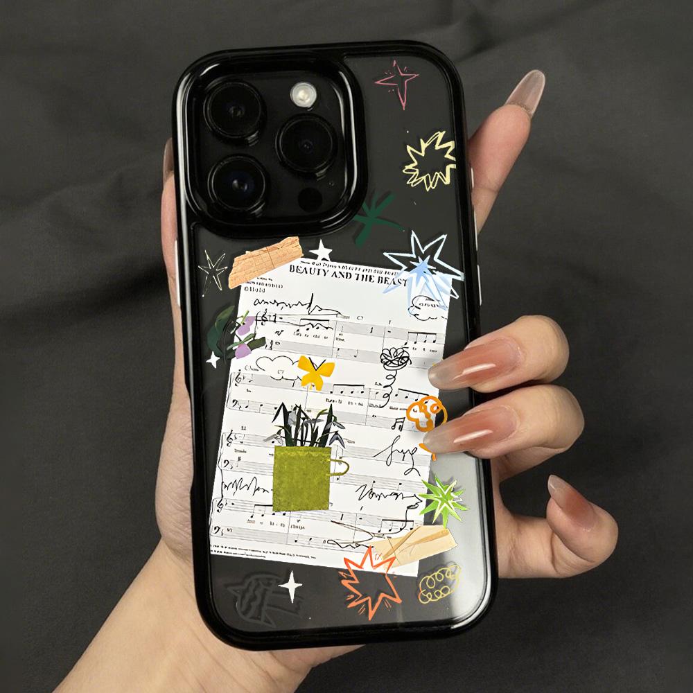 Acrylic Phone Case for iPhone 11 12 13 14 Pro 12 14 16 Pro Max for Samsung A16 A36 A56 S24 FE High-quality Painted Anti-fall Mobile Phone Case