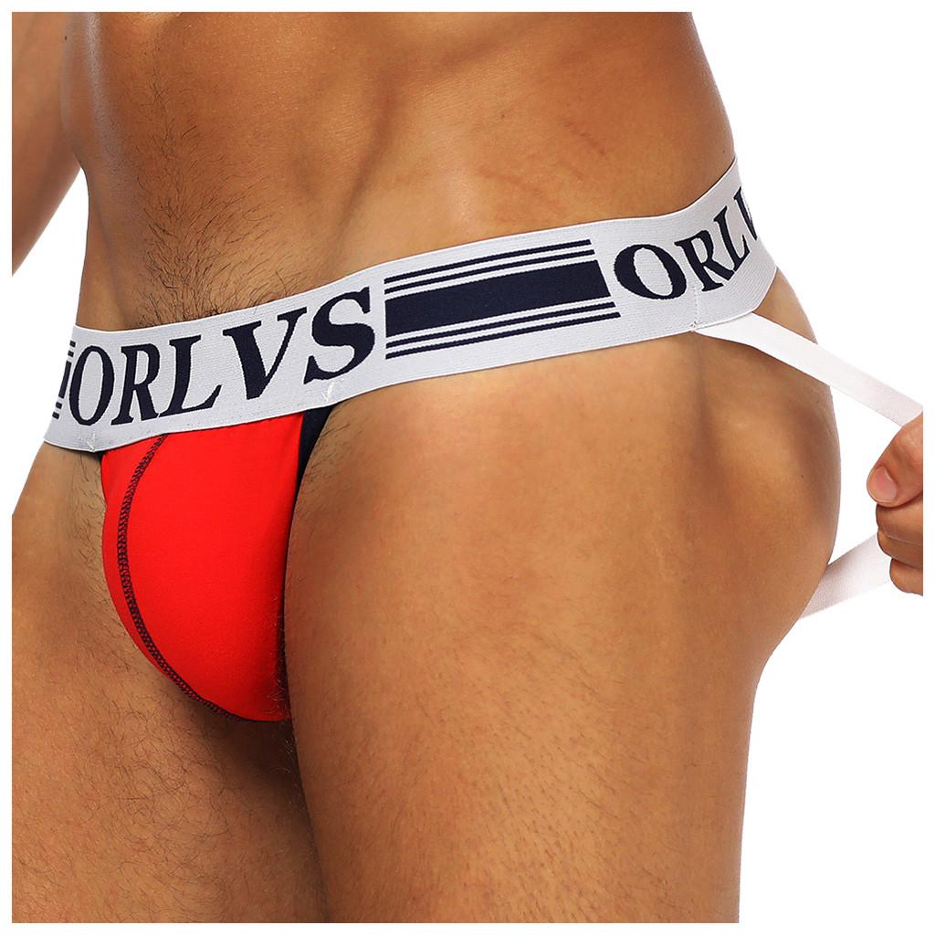 Männer Doppel Tanga Höschen Sexy Solide Kurze Tanga Atmungsaktive Unterhose