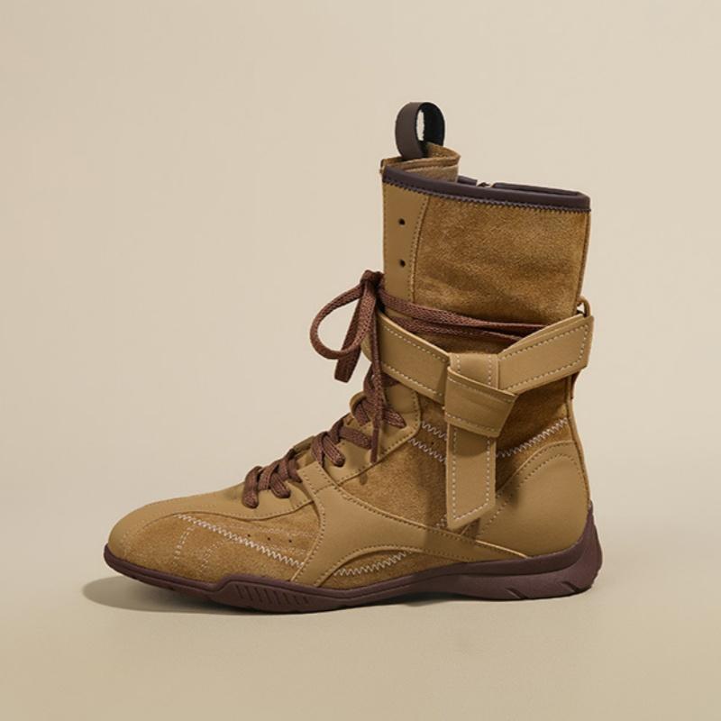 Autumn Women Biker Boots  Fashion  Buckle Strap Ladies Elegant Platform Short Booties Outside Casual Women'S Knight Boots