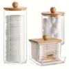 3Pack Cotton Swab Racks, Bathroom Dispenser, Cotton Ball Storage Box, Cotton Swabs, Cotton Round Pads and Floss Picks