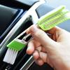 Double Ended Microfiber Vent Duster Cleaning Brush Automotive Air Conditioner Duster for Car Air Outlets Dust Collector