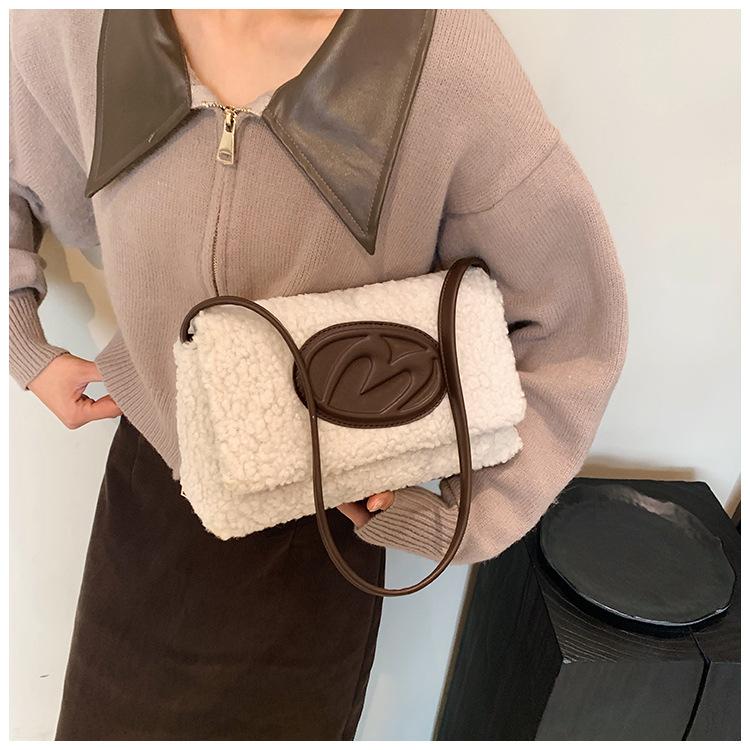 

Женская сумка через плечо, плюшевая сумка через плечо, маленькая сумка