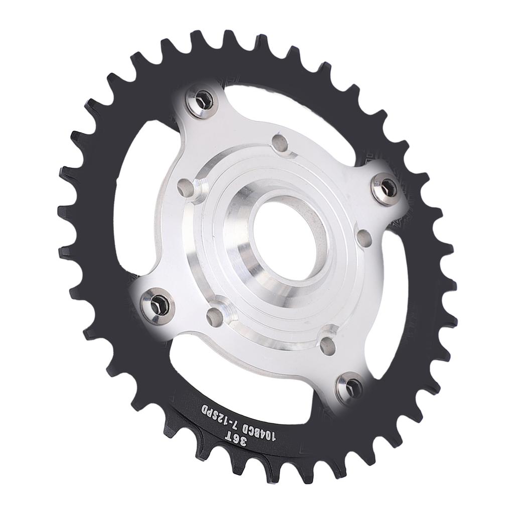 104BCD 36T Chainring Conversion Kit Aluminum Alloy Mid Drive Chainring Spider Adapter Kit for