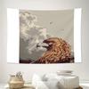 Nature Mountain Wolf Tapestry Forest Animal Tapestry Home Decor Wall Hanging Scenic Tapestry Large Wall Art Bedroom Decor Room A