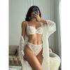 Summer lightweight French lace lingerie: underwired push-up bras and sexy, alluring bra sets that make a full bust appear smaller
