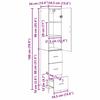 Highboard Reclaimed Wood 34.5 x 34 x 180 cm Particleboard