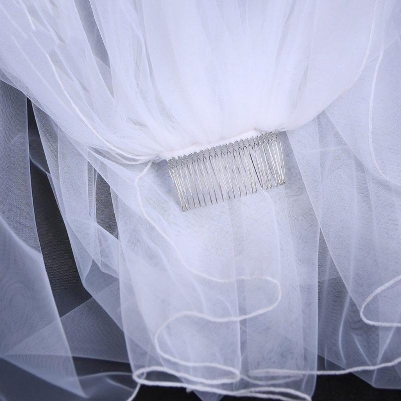 Bridal Veil for Bachelorette Party Sheer Veil for Wedding Headpiece Wedding Veil Head Covering White