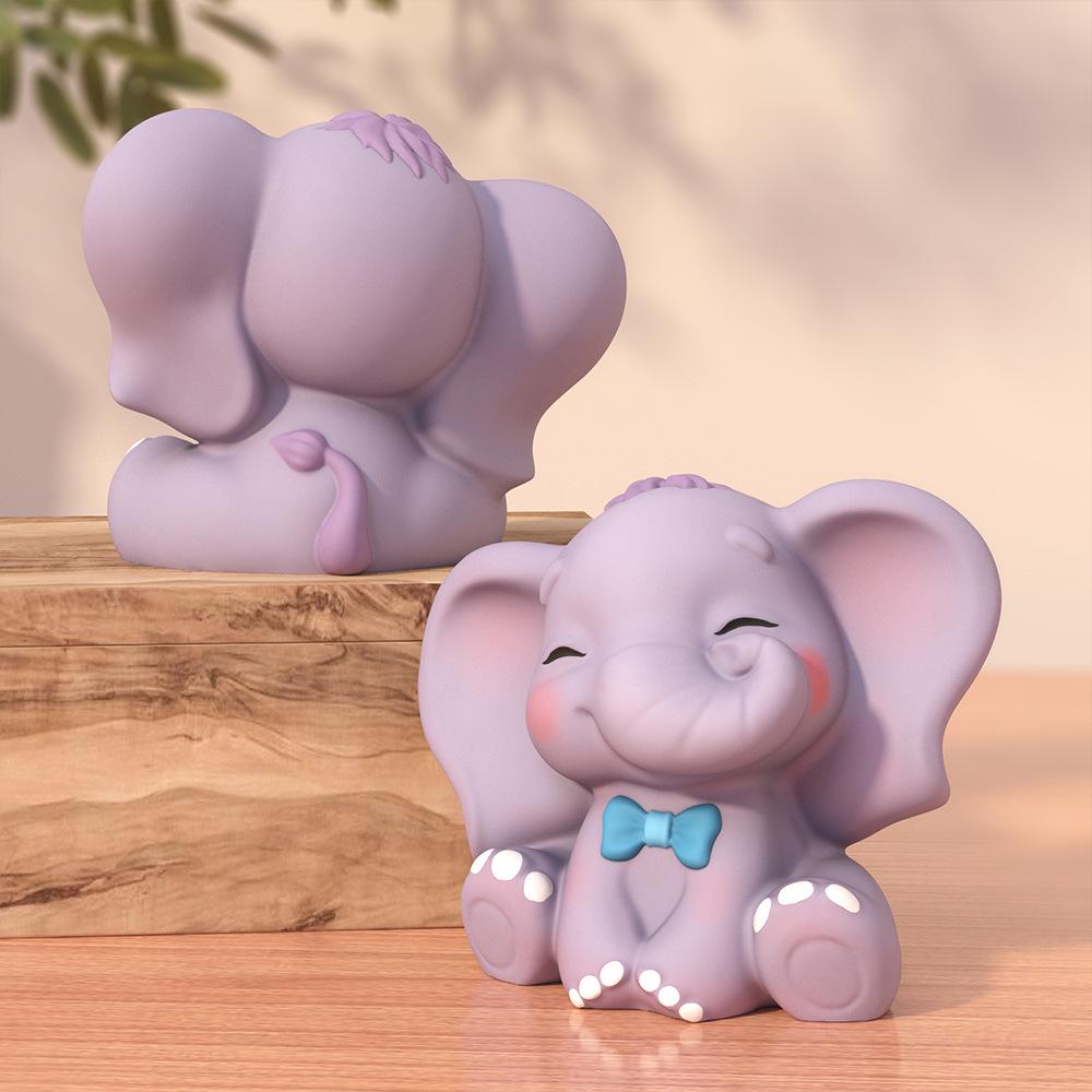 Gör-det-själv Kreativ Elefant Ljusform - Söt Silikonkaka Dekorationsform