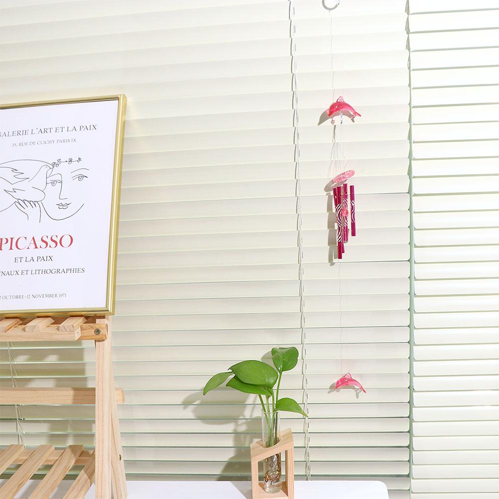 Cute Creative Crystal Dolphin 4 Metal Tubes Bell Home Garden Wind Chime