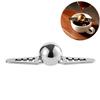 Stainless Steel Espresso Coffee Ice Cube Ball Whiskey Chilling Stone With Holder Ice Ball With Rack Coffee Ice Cube 9.5x2.9cm