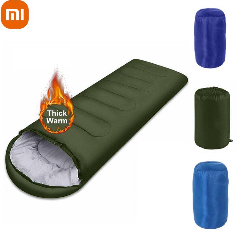

Xiaomi водонепроницаемый легкий спальный мешок для кемпинга 4 сезона теплый холодный конверт рюкзак спальный мешок для путешествий на открытом воздухе пеший туризм