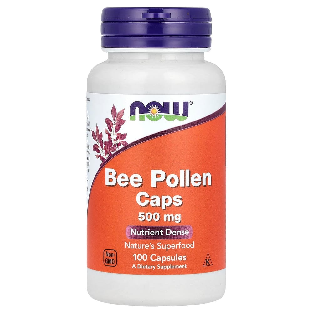 

Now Foods Bee Pollen Capsules 500mg, 100 Count