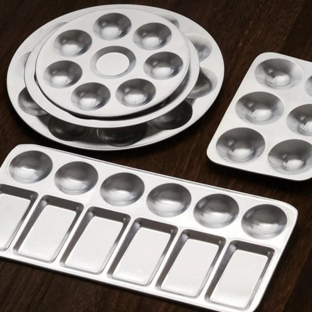 Square Round Watercolor Paint Tray Easy To Rinse Reusable Painting Palette Smooth Surface DIY Paint Pigment Tray Student