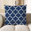 Home Decor Blue And White Geometric Pattern Throw Pillow Pattern Cushion Cover Suitable For Sofa Bedroom Car Pillow Cover