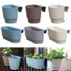 Home Space Saving Hanging Flower Pot with Water Reservoir for Indoor Outdoor Use