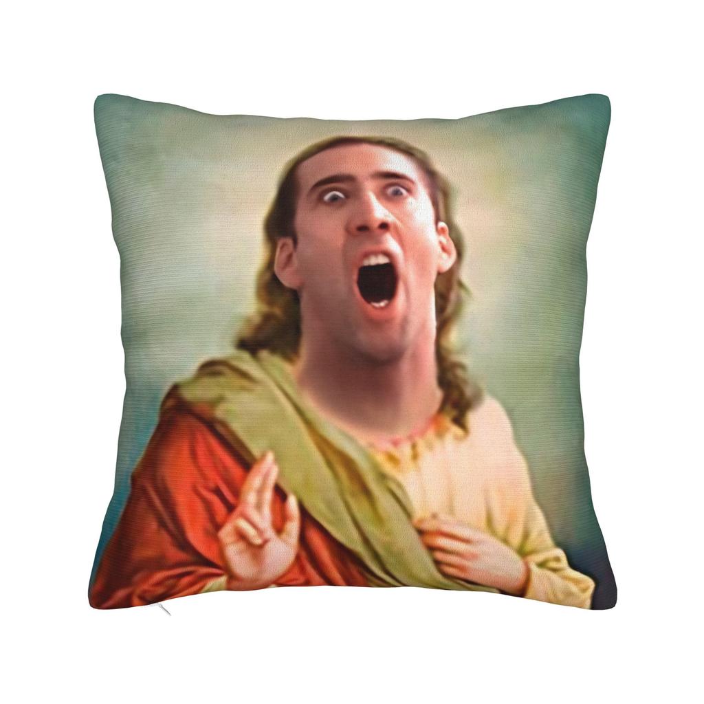 Nicolas Cage I Love My Boyfriend Birthday Prank Meme Gift Weird Pillow Case Pillow Cover Print Pillowcases For Living Room Chair