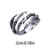 Claw Shaped Ring Unique Fingers Ornaments Jewelry Accessory Stylish Punk Metal Craft Joint Rings Gift Male Dressing Decor