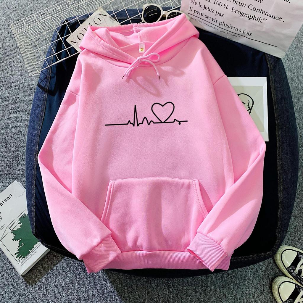 Women's Autumn and Winter European and American Long-sleeved Hoodies Sweatshirts for Women Couples Loose Korean Style Tops
