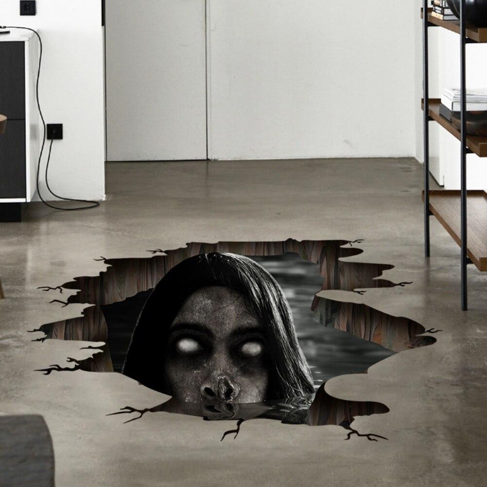 Halloween Nálepka na podlahu Horor Strašidelná realistická dekorace na večírek