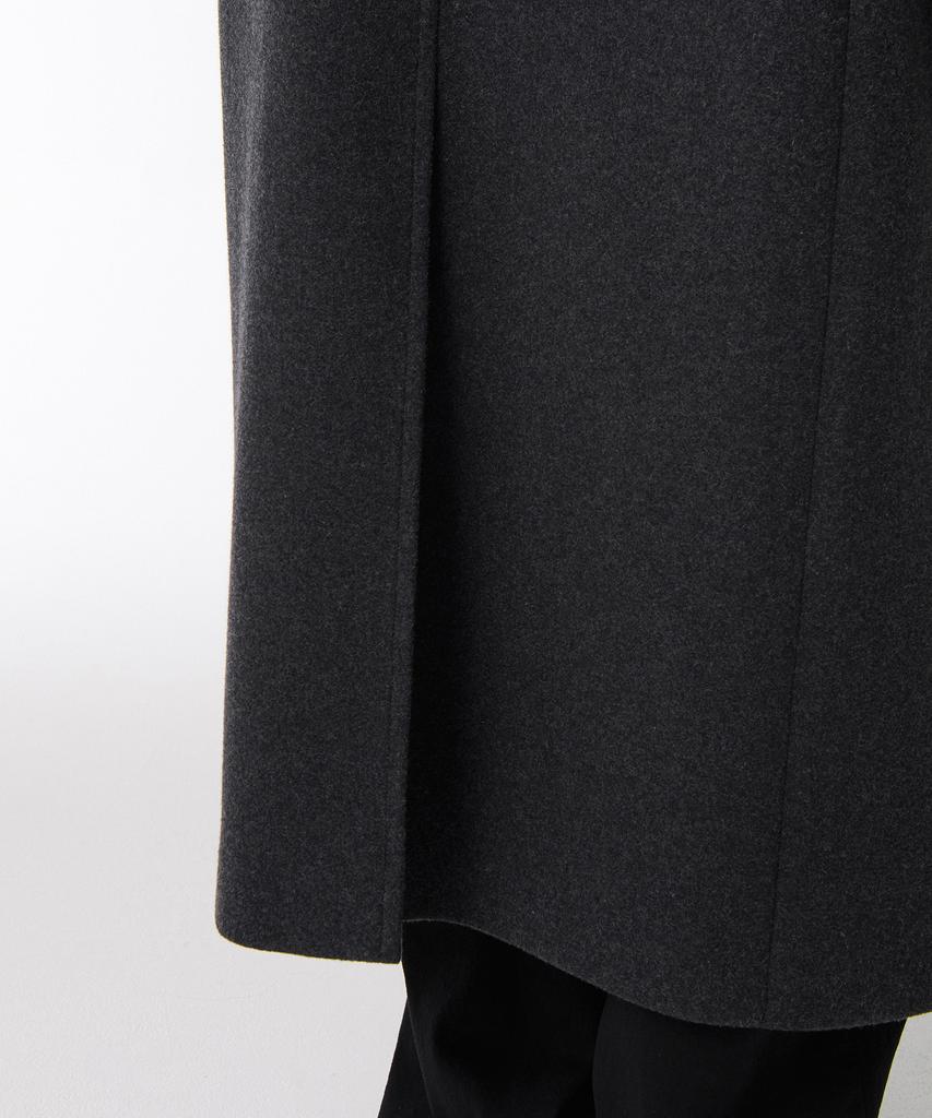Musinsa Standard Wool Blend Maxi Balmacaan Robe Coat [Charcoal Grey]