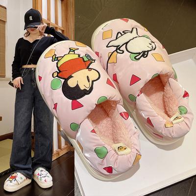 Winter Cartoon Pantoffels Dames Grappige Geanimeerde Personages Huis Pluche Schoenen Binnen Knusse Platte Slippers Furry Warme Katoenen Pantoffels 2024