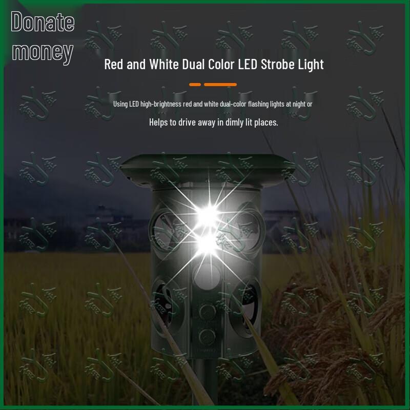 Youjin 4th Gen Solar Ultrasonic Outdoor Pest Repeller