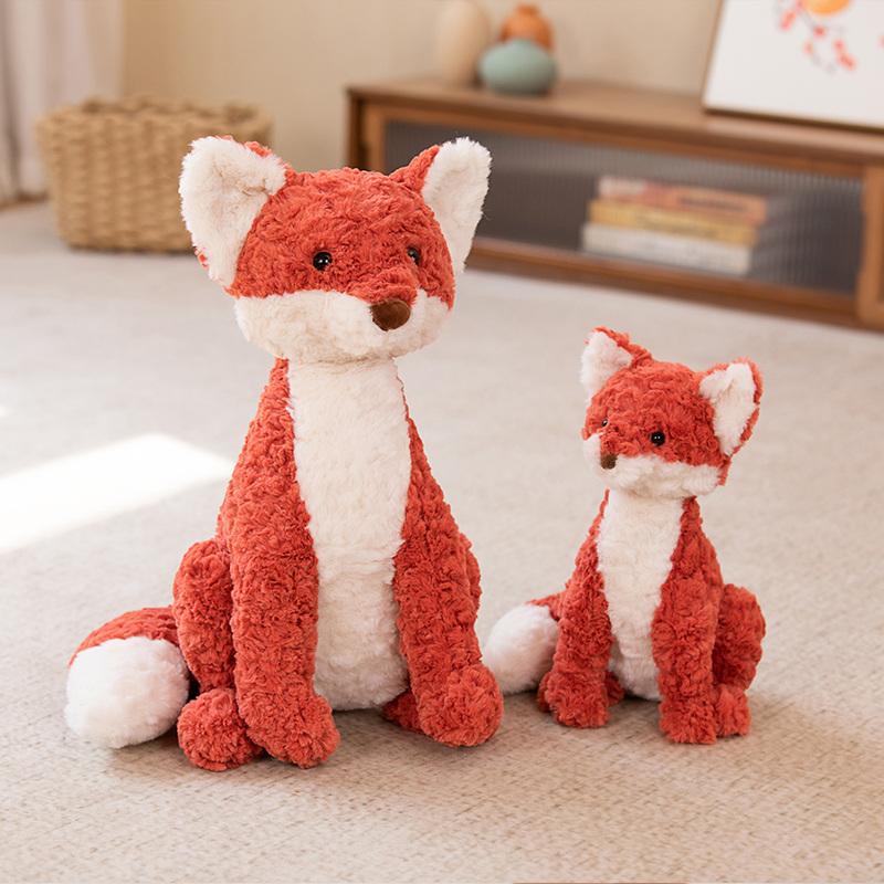 28/40cm Soft Foxes Plush Toys Stuffed Cuddly Cartoon Animals Fox Dolls Babys Appease Pillow for Girls Birthday Gift Decor