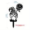 Vintage Style Metal Garden Markers Fairy Statue Stakes Outdoor Patio Decorative Hanging Ornaments