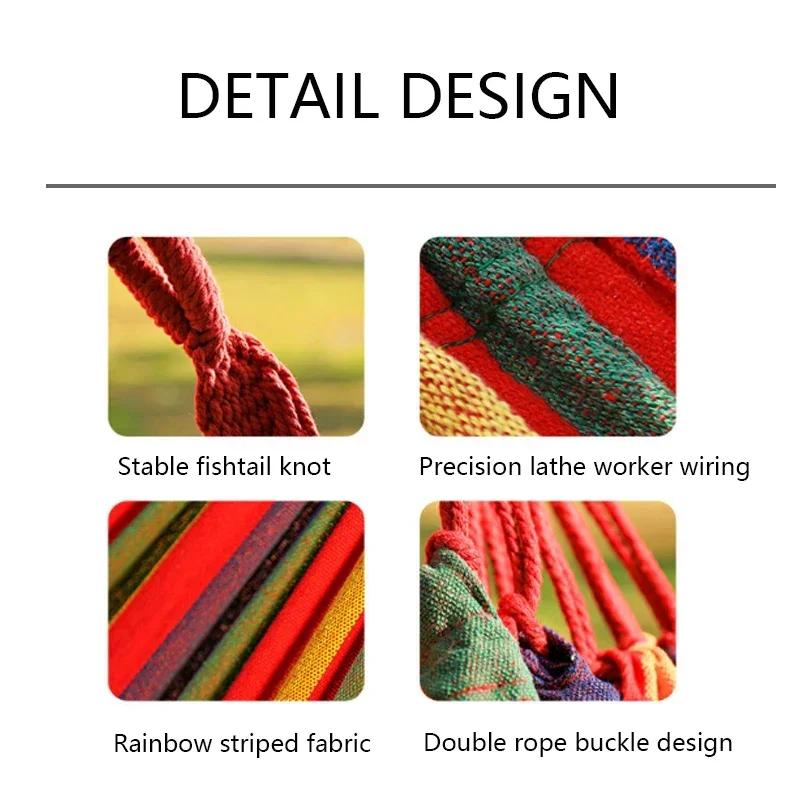 Ultra-Strong Single-Person Canvas Hammock – Lightweight Camping Gear with Carry Bag
