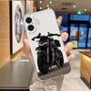 Black Motorcycle Pattern Phone Case Suitable for iPhone 17 16 15 14 13 12 11 Pro/Max/Plus Anti Drop and Shockproof Back Cover